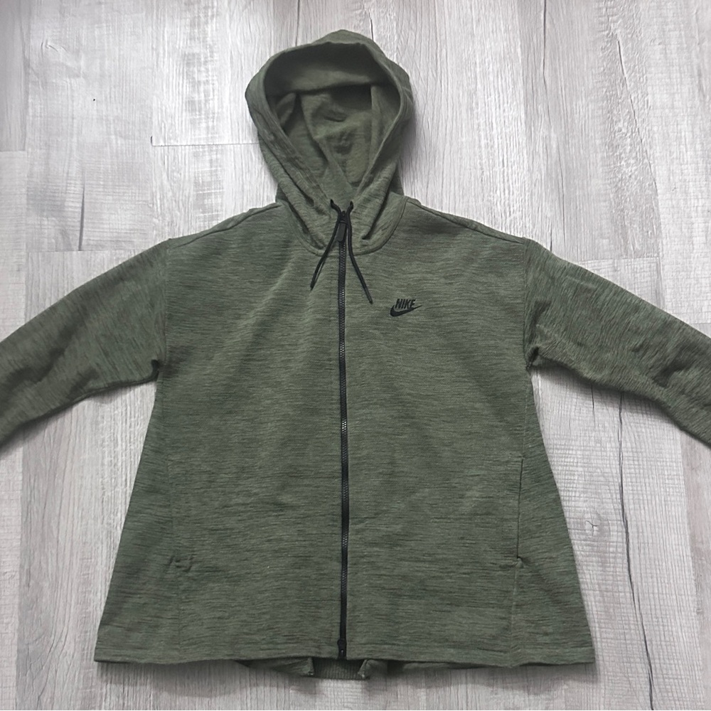 Nike Forest Green Hoodie with Black Logo